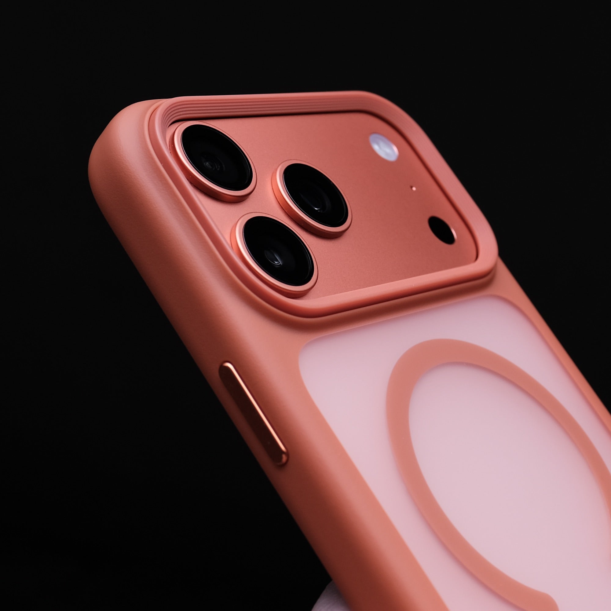 Bare Armour Case for iPhone 17 Pro and 17 Pro Max - Slim Shockproof MagSafe Case for iPhone 17 Pro and 17 Pro Max - Camera Protection - Cosmic Orange