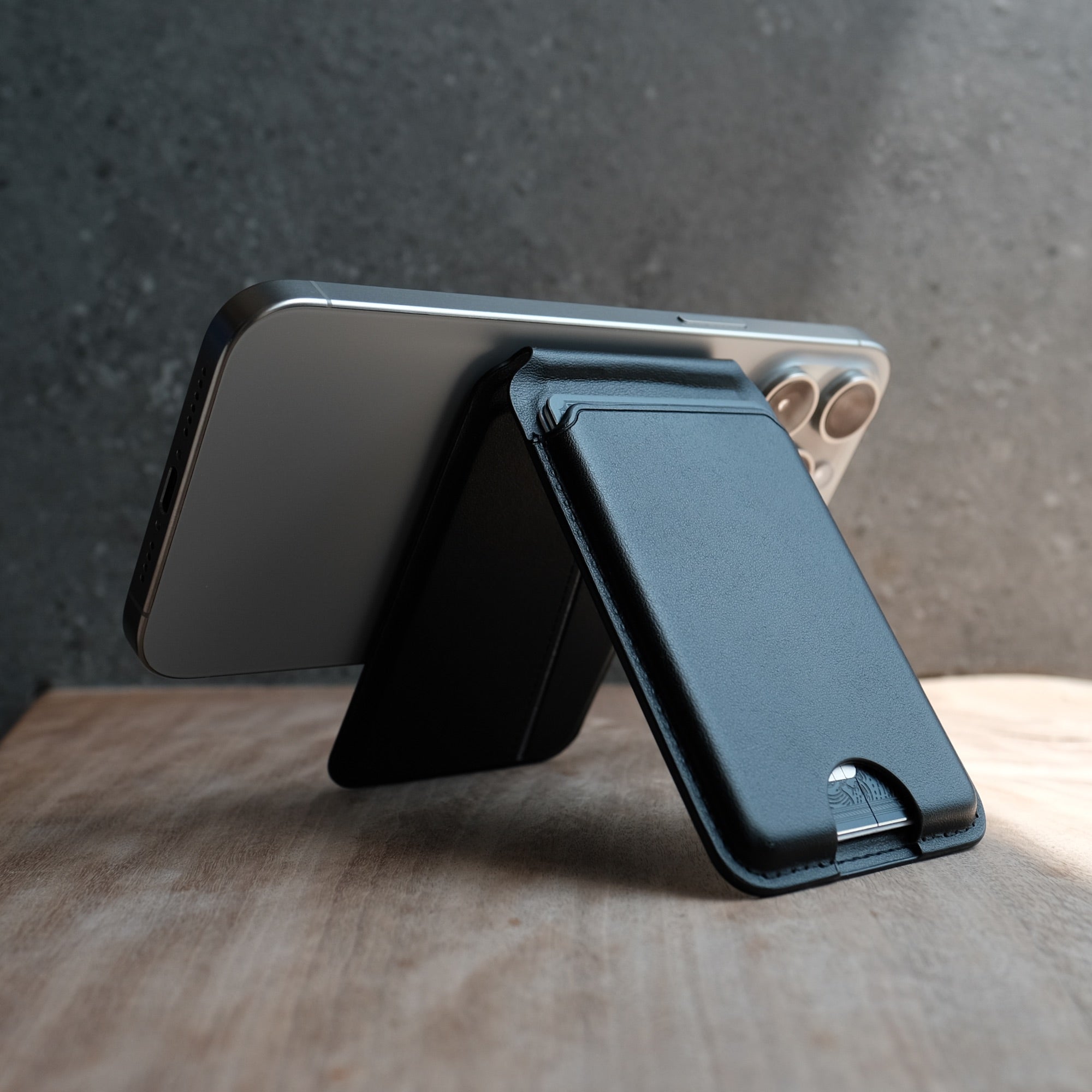 Bare Cases - MagSafe Wallet with Stand - Stand Mode - Landscape