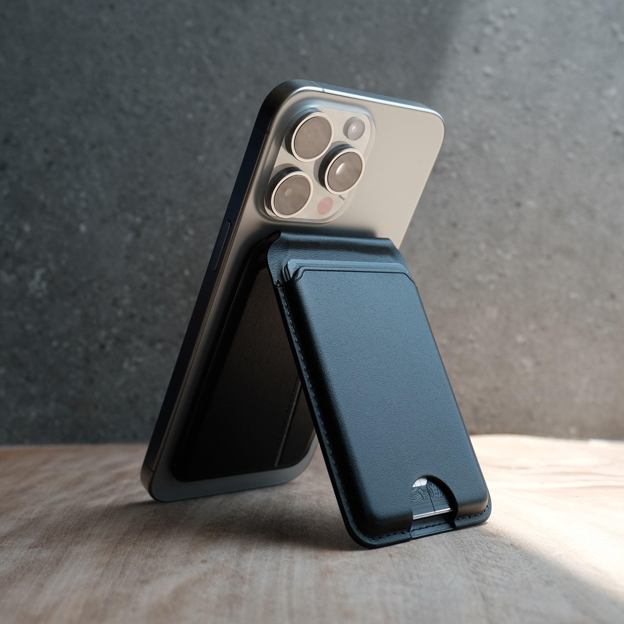 Bare Cases - MagSafe Wallet with Stand - Stand Mode - Portrait
