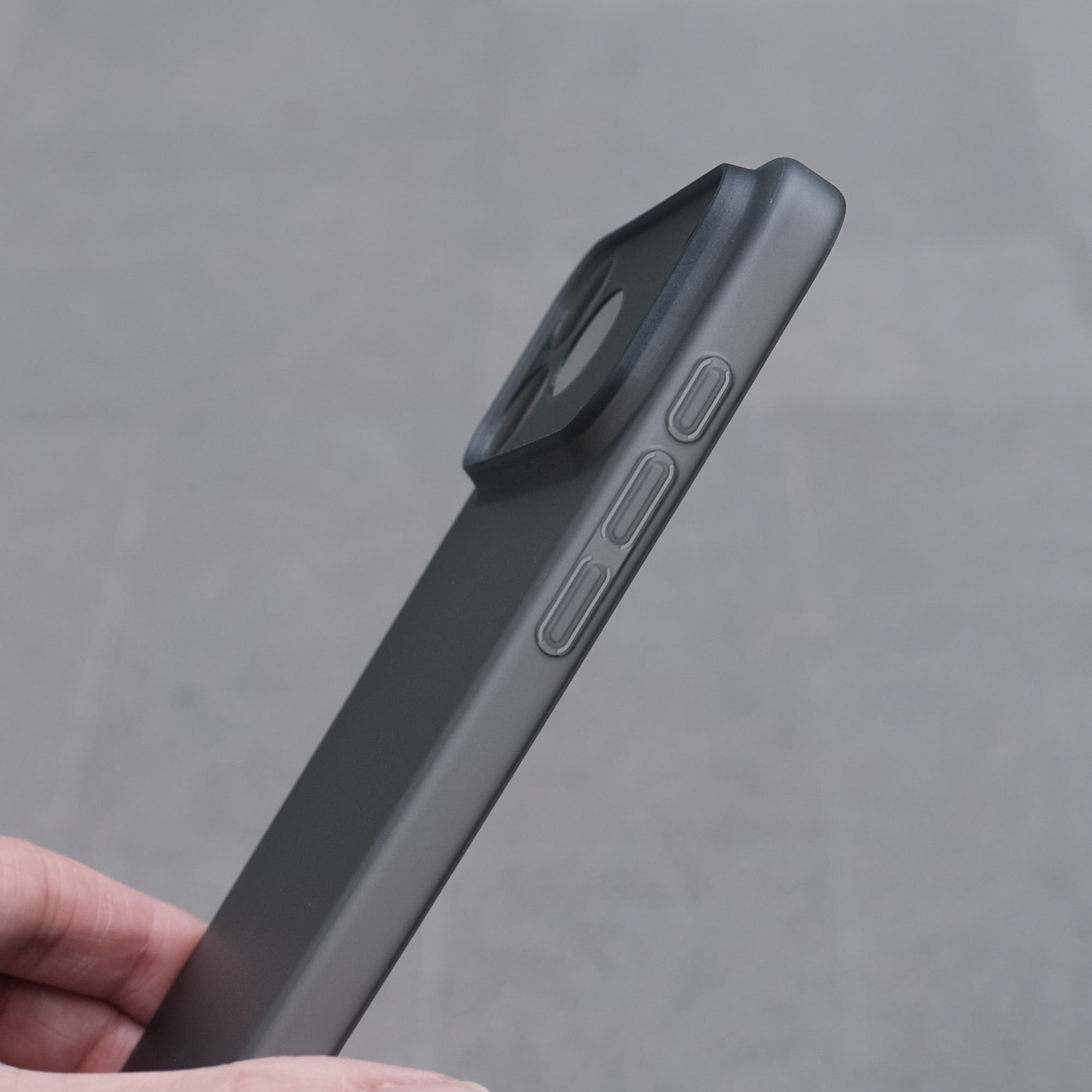 Bare Naked Case for iPhone 17 Pro Max - Thinnest Case for iPhone 17 Pro Max - Ultra Thin Design - Smoke