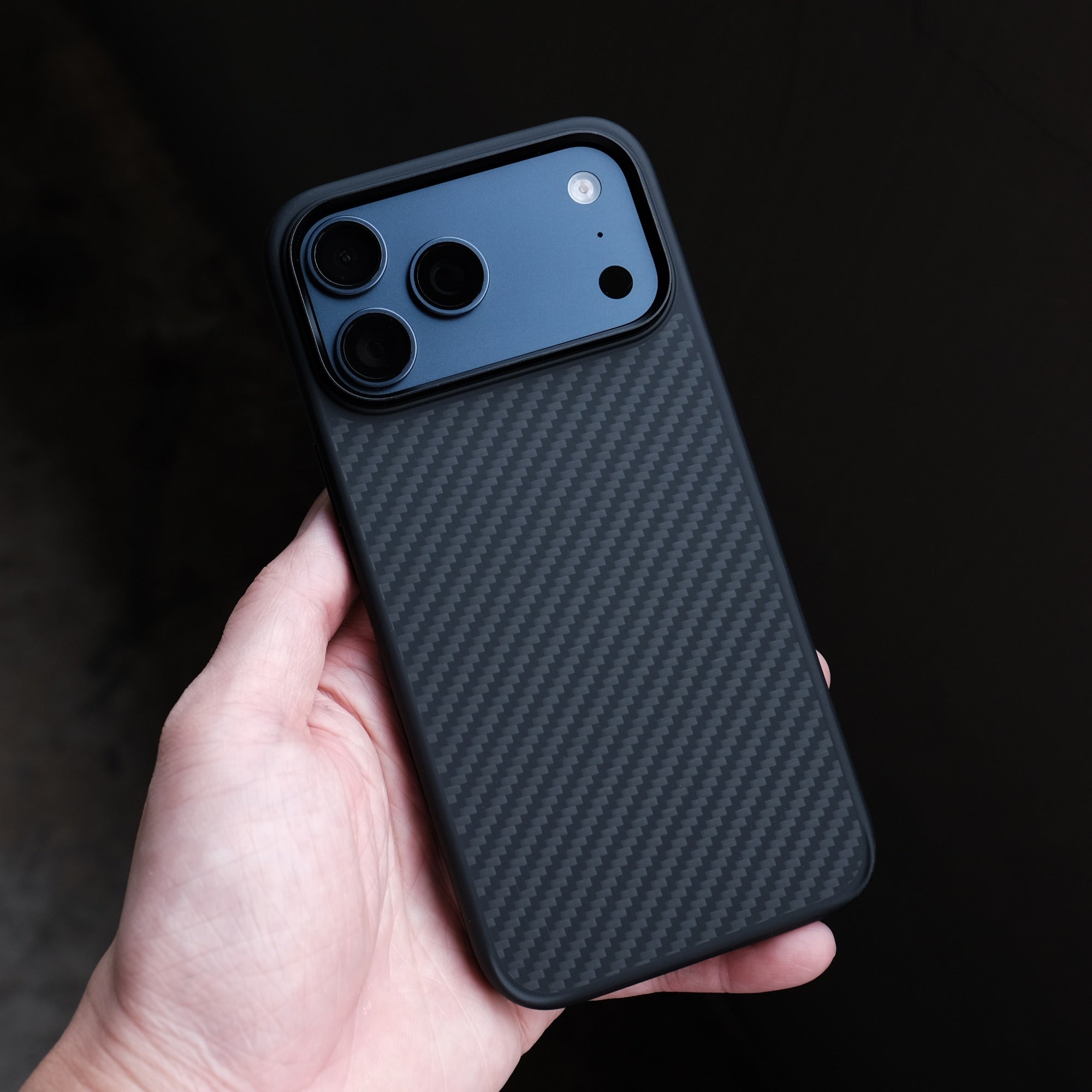 Bare Armour Case for iPhone 17 Pro - Slim Shock Proof MagSafe Kevlar Case for iPhone 17 Pro - on Deep Blue