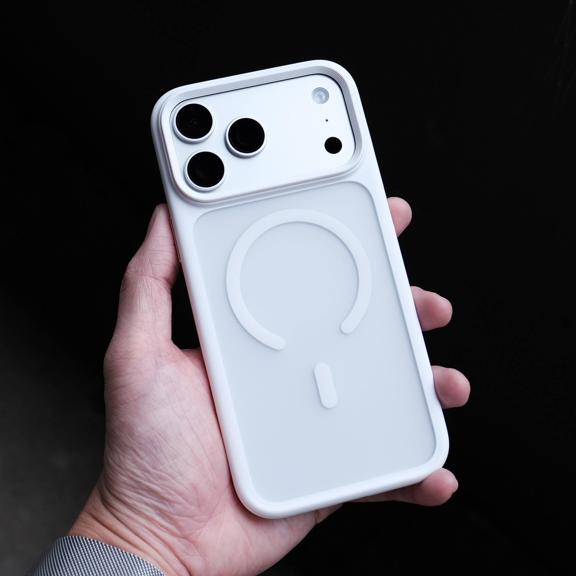 Bare Armour Case for iPhone 17 Pro - Slim Shockproof MagSafe Case for iPhone 17 Pro - White