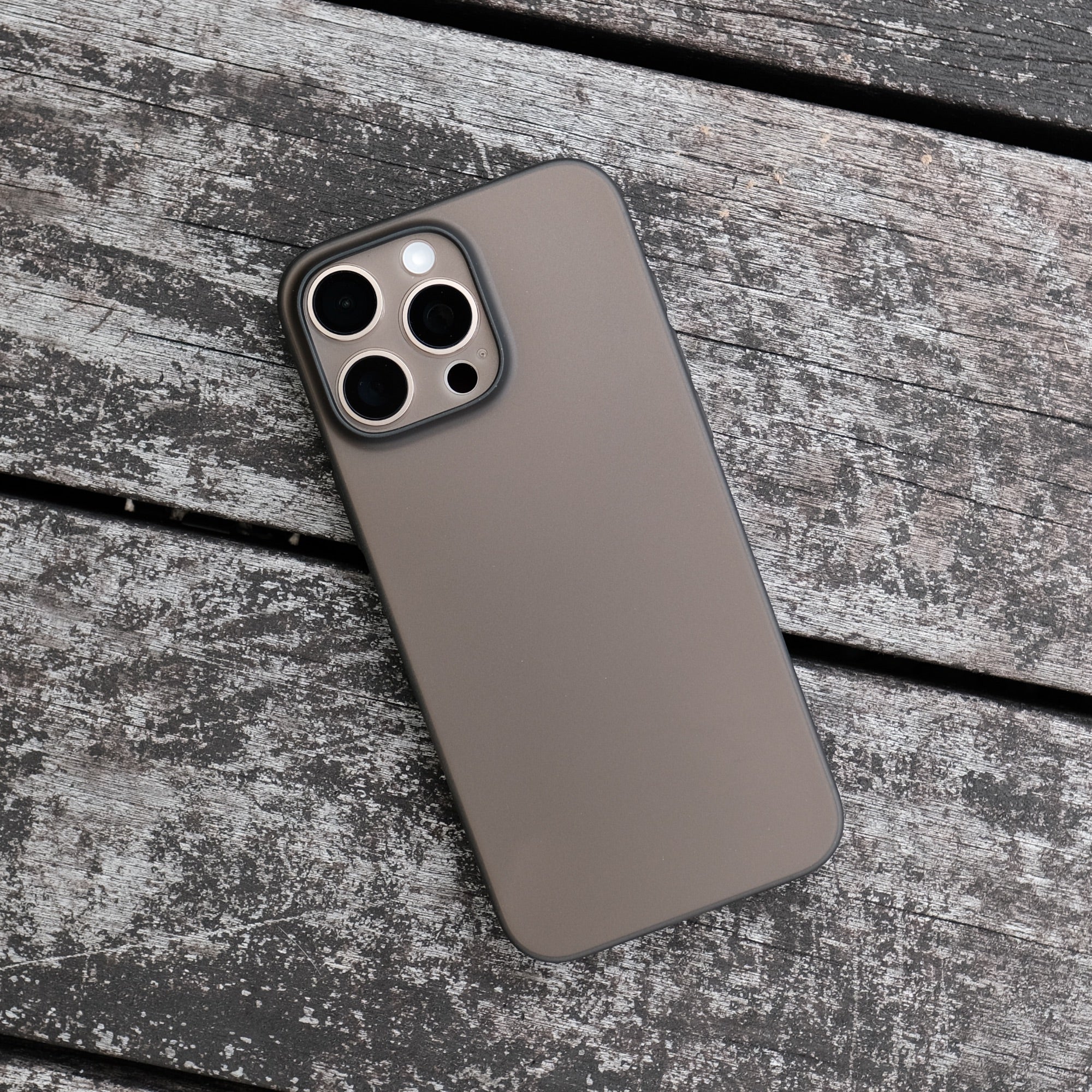 Bare Naked Case for iPhone 16 Pro - Thinnest Case for iPhone 16 Pro - Smoke
