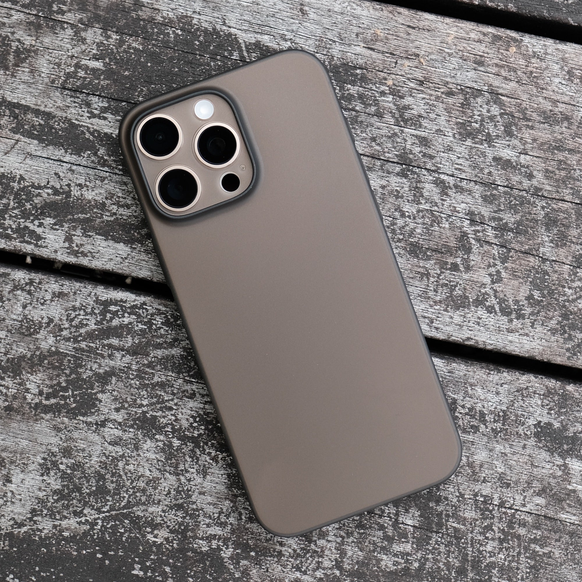 Bare Naked Case for iPhone 16 Pro Max - Thinnest Case for iPhone 16 Pro Max - Smoke