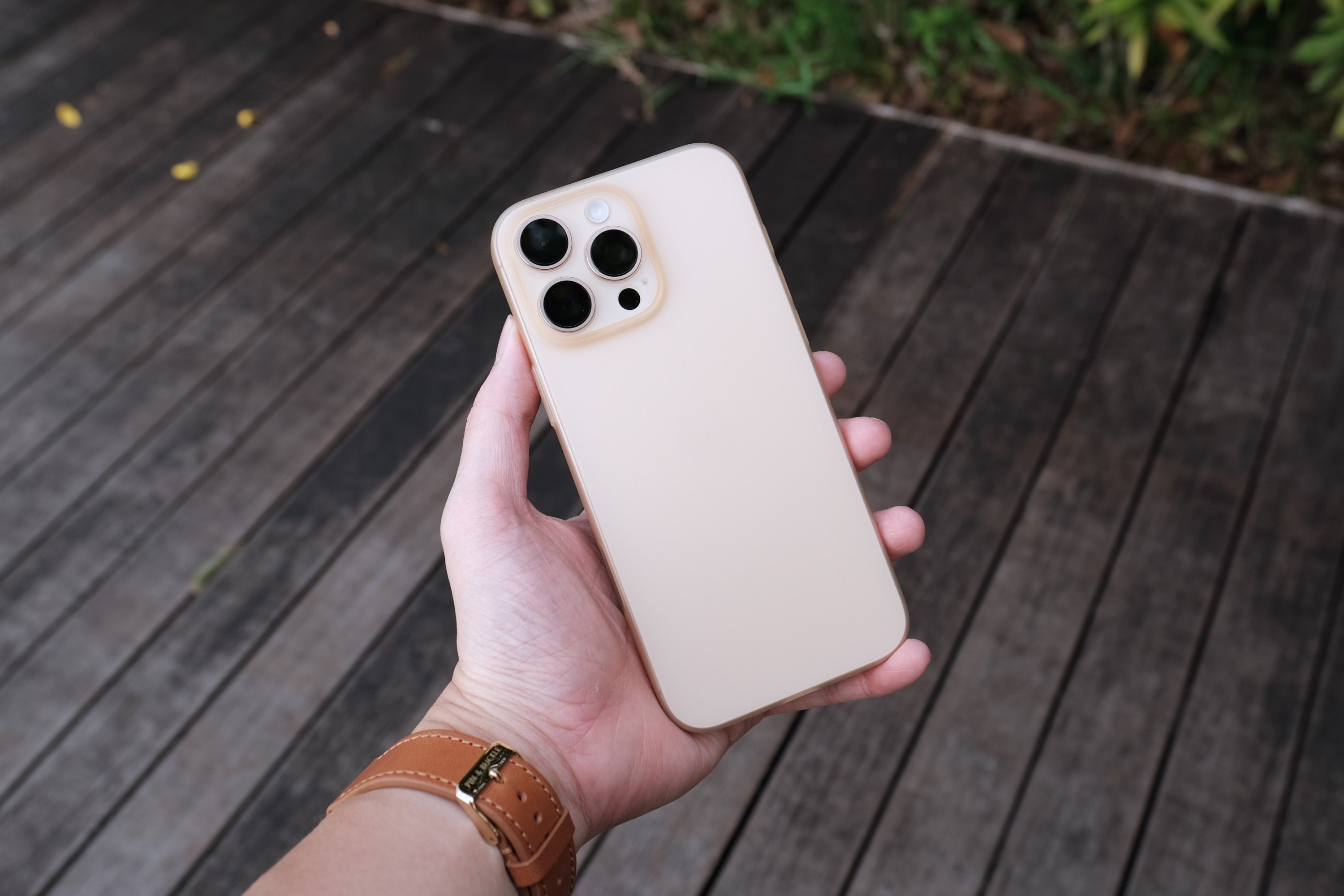 Bare Naked Case for iPhone 16 Series - Thinnest Case for iPhone 16 Series - Desert Titanium - Banner