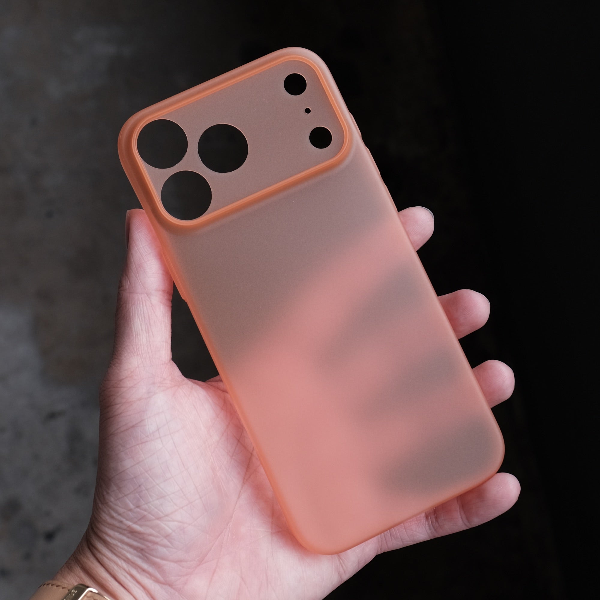 Bare Naked Case for iPhone 17 Pro Max - Thinnest Case for iPhone 17 Pro Max - Orange