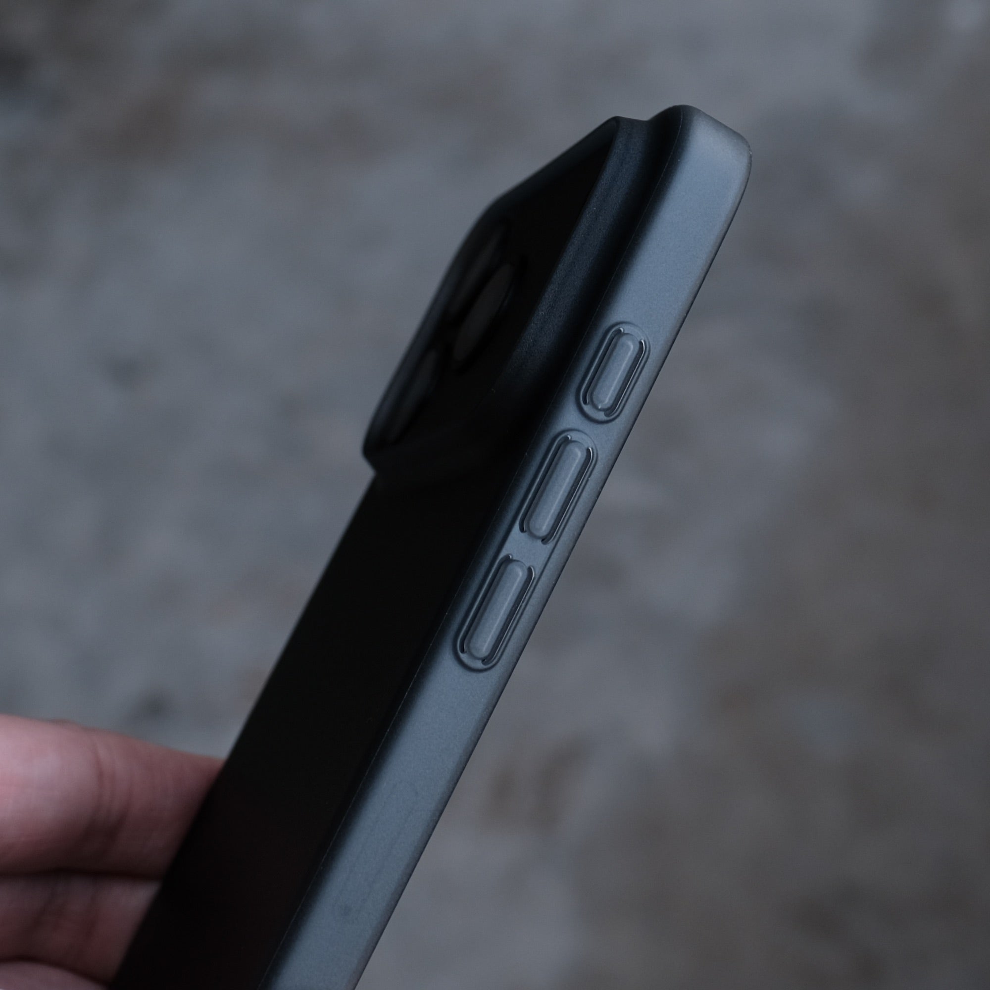 Bare Naked Case for iPhone 17 Pro - Thinnest Case for iPhone 17 Pro - Smoke - Covered Buttons