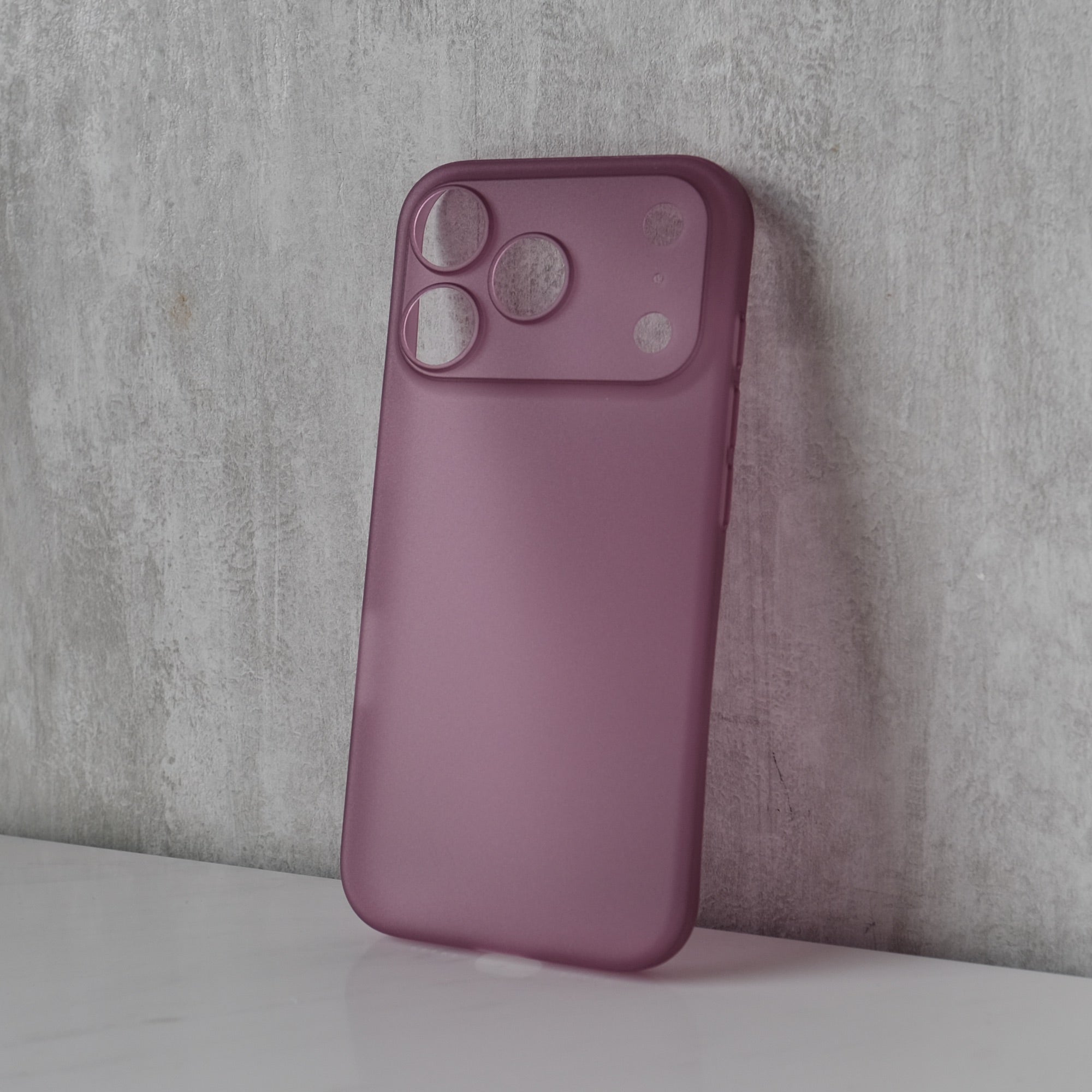 Bare Naked Case for iPhone 18 Pro - Thinnest Case for iPhone 18 Pro - Dark Cherry