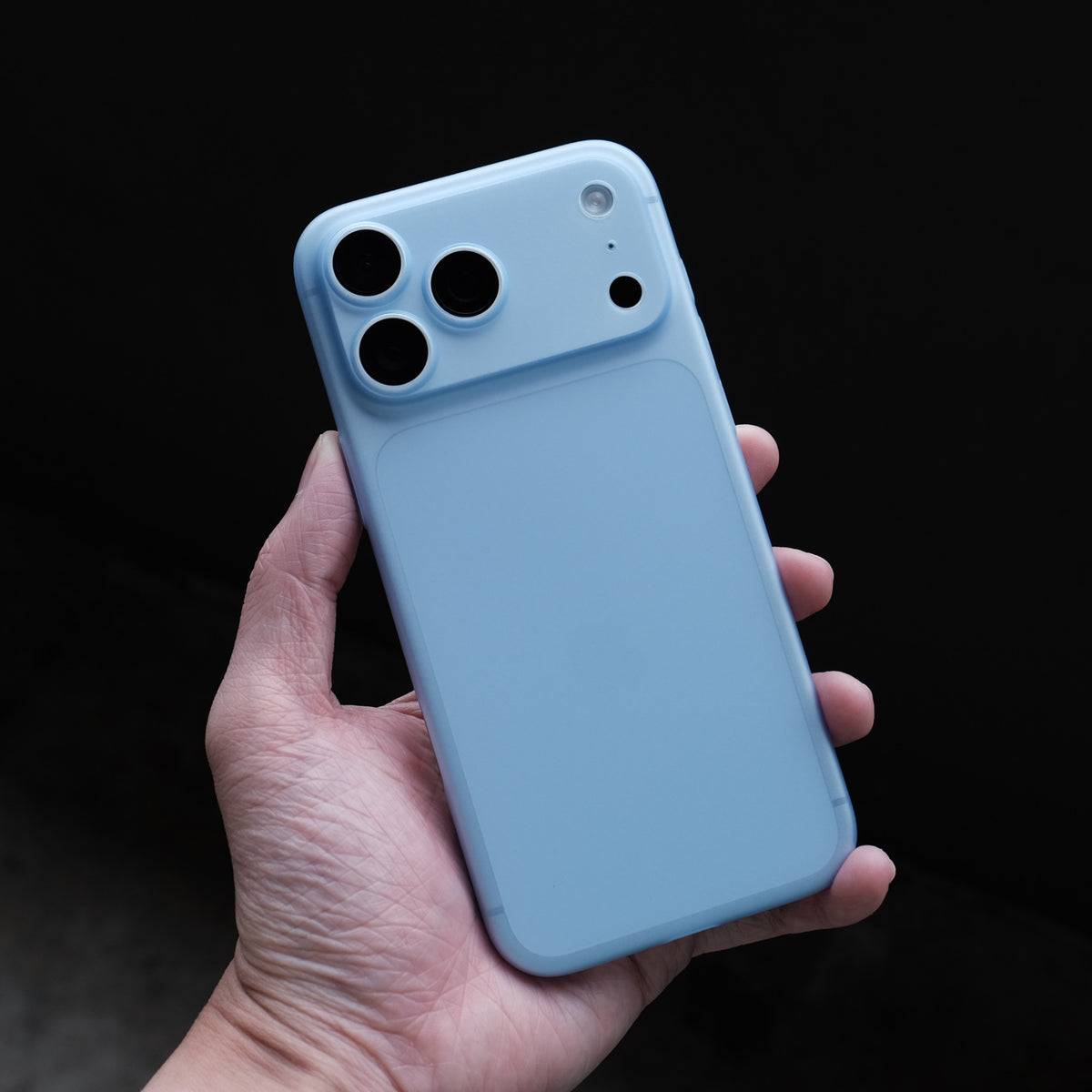Bare Naked Case for iPhone 18 Pro - Thinnest Case for iPhone 18 Pro - Light Blue