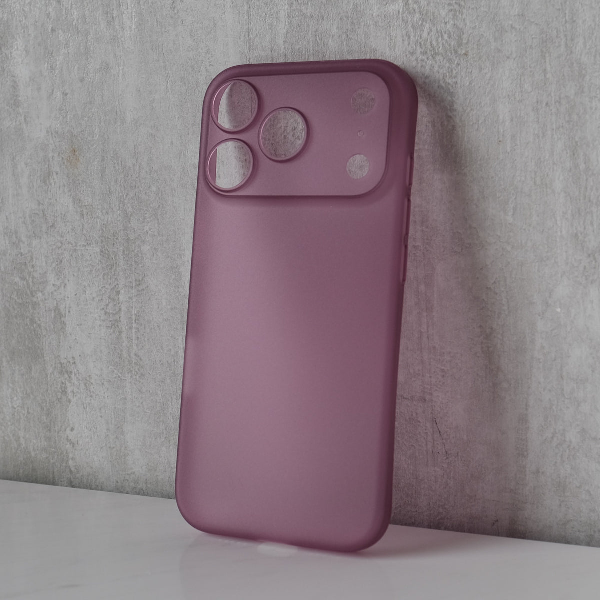 Bare Naked Case for iPhone 18 Pro Max - Thinnest Case for iPhone 18 Pro Max - Dark Cherry