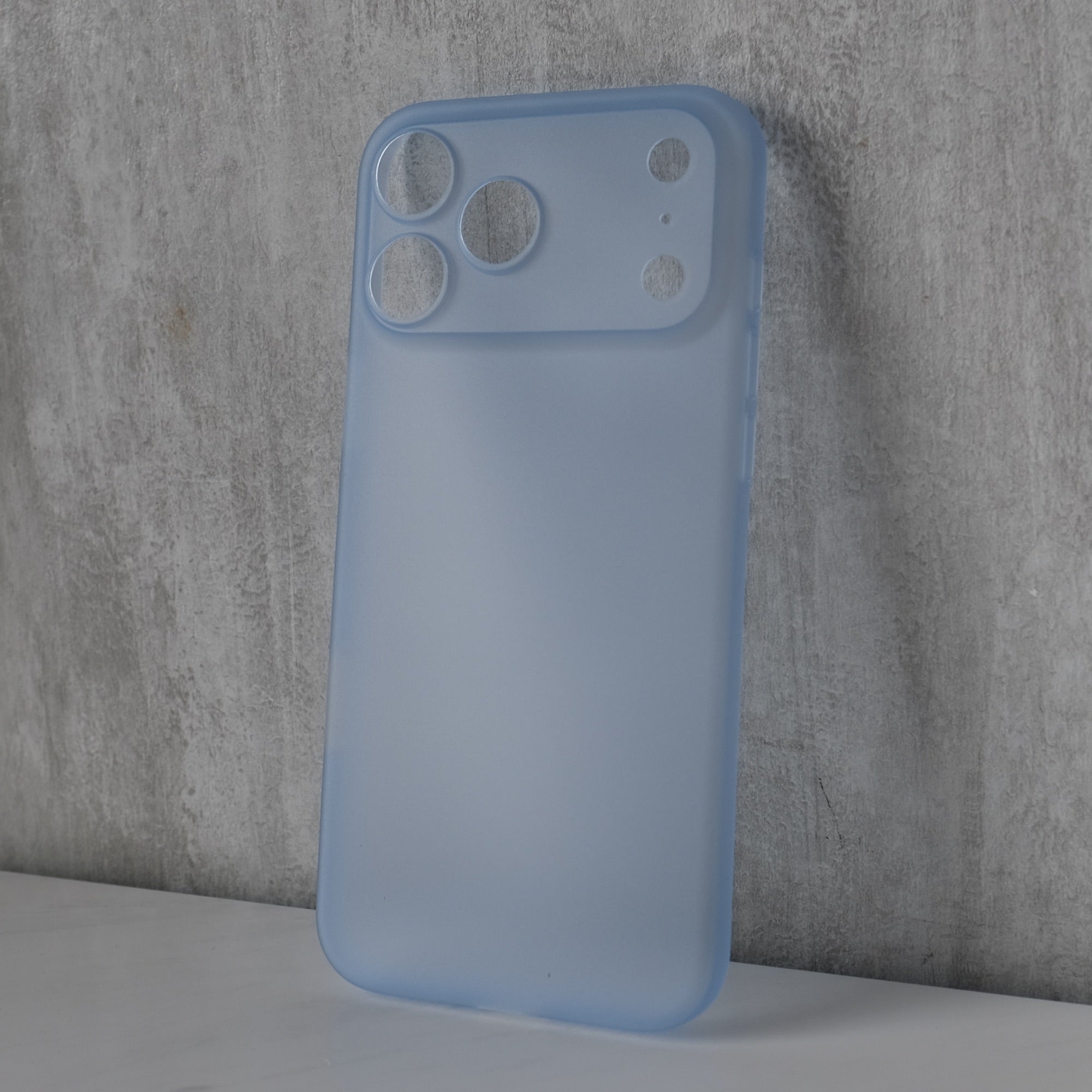 Bare Naked Case for iPhone 18 Pro Max - Thinnest Case for iPhone 18 Pro Max - Light Blue