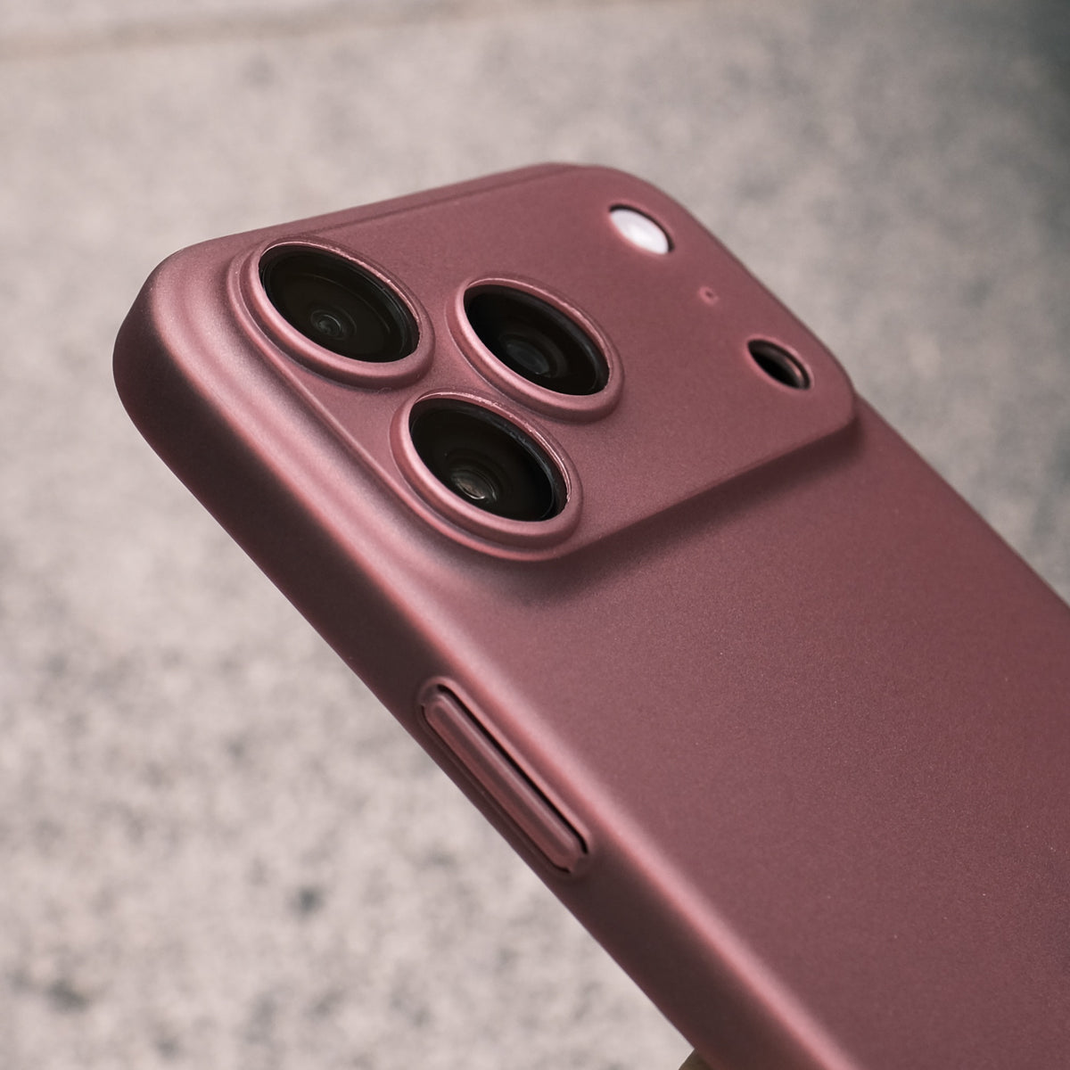 Bare Naked Case for iPhone 18 Pro and 18 Pro Max - Thinnest Case for iPhone 18 Pro and 18 Pro Max - Camera Protection - Burgundy