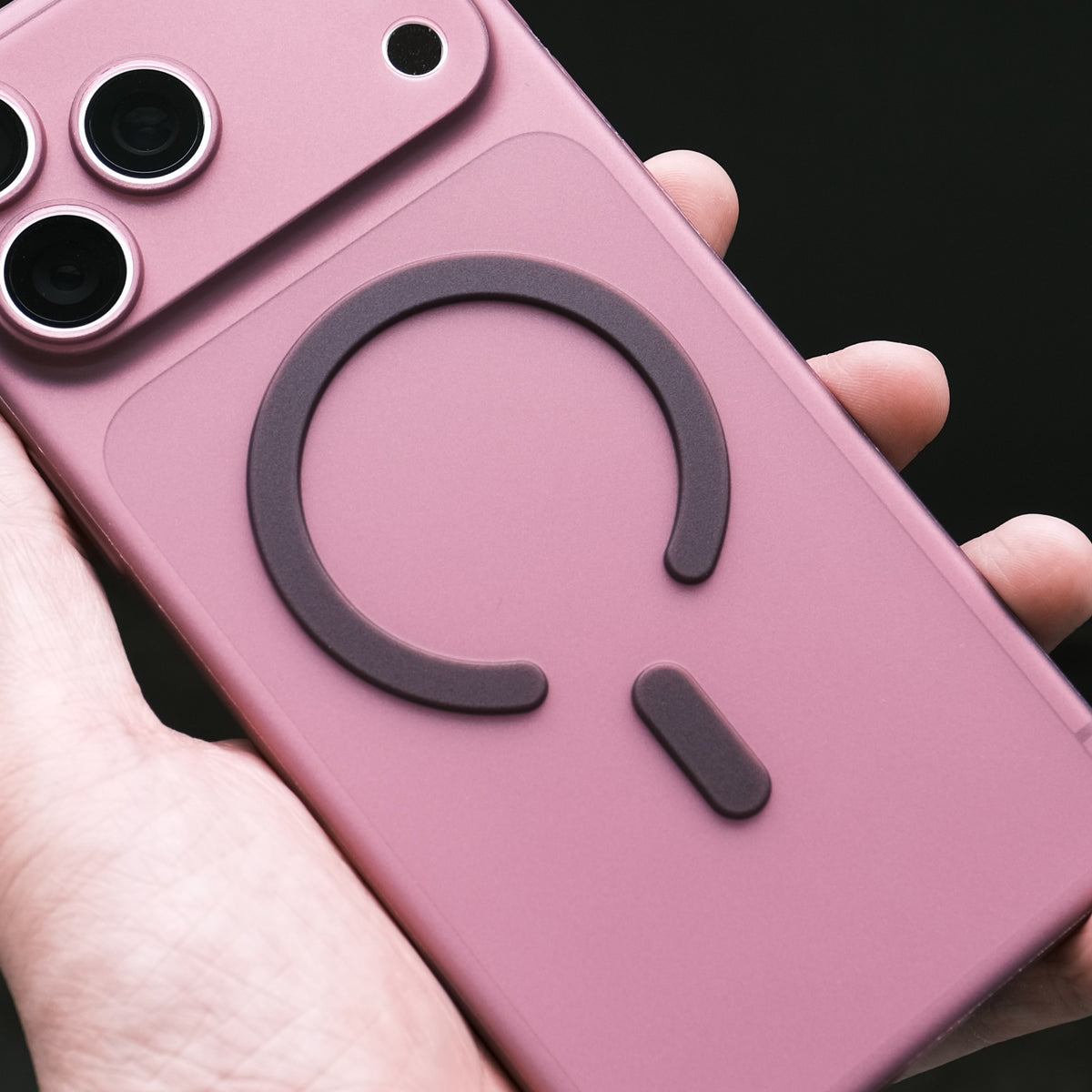 Bare Naked Case for iPhone 18 Pro and 18 Pro Max - Thinnest Case for iPhone 18 Pro and 18 Pro Max - Dark Cherry - MagSafe Magnets