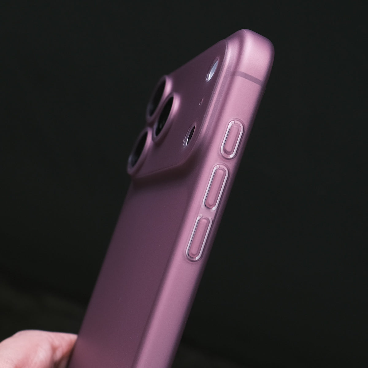 Bare Naked Case for iPhone 18 Pro and 18 Pro Max - Thinnest Case for iPhone 18 Pro and 18 Pro Max - Dark Cherry - Ultra Thin Design