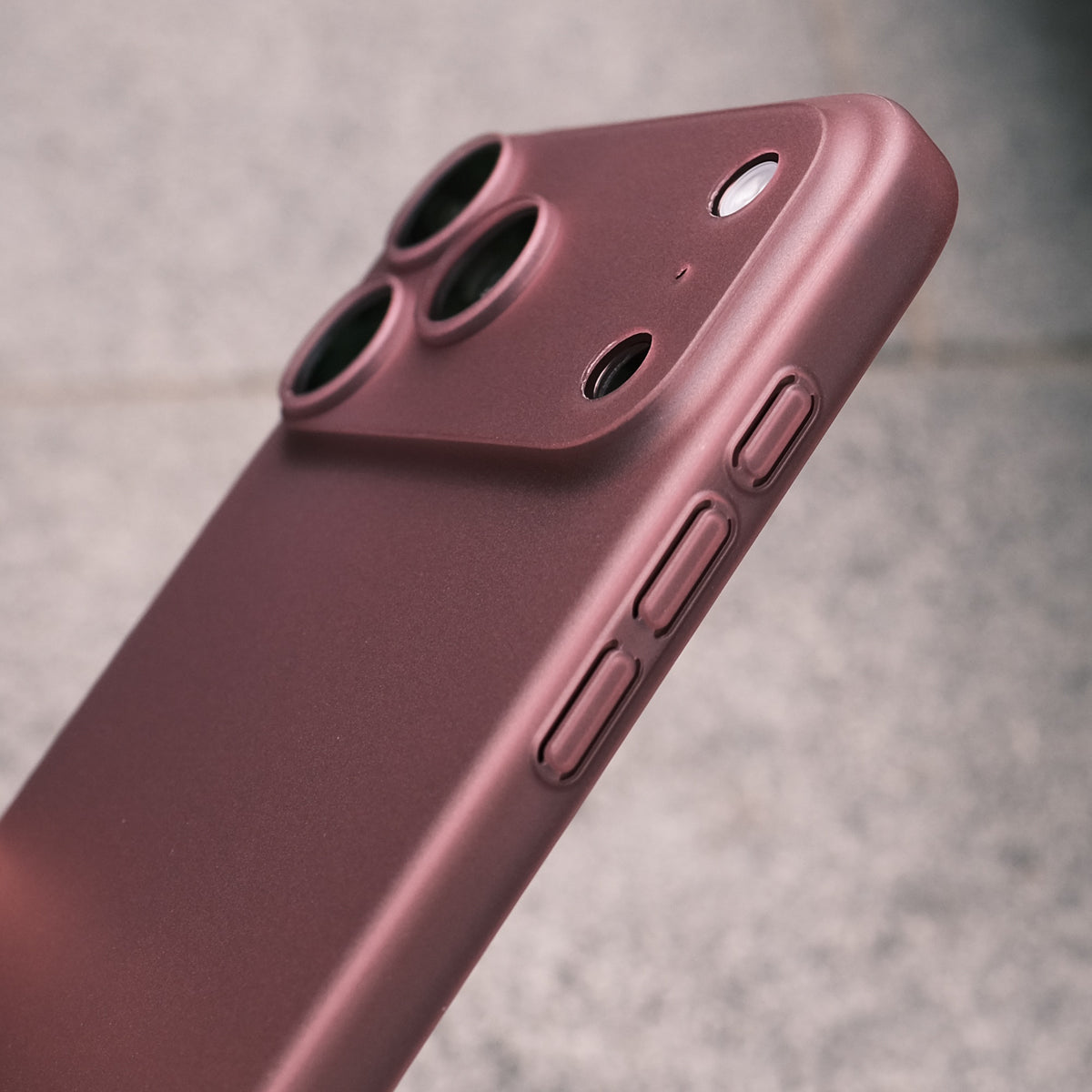 Bare Naked Case for iPhone 18 Pro and 18 Pro Max - Thinnest Case for iPhone 18 Pro and 18 Pro Max - Ultra Thin Design - Burgundy