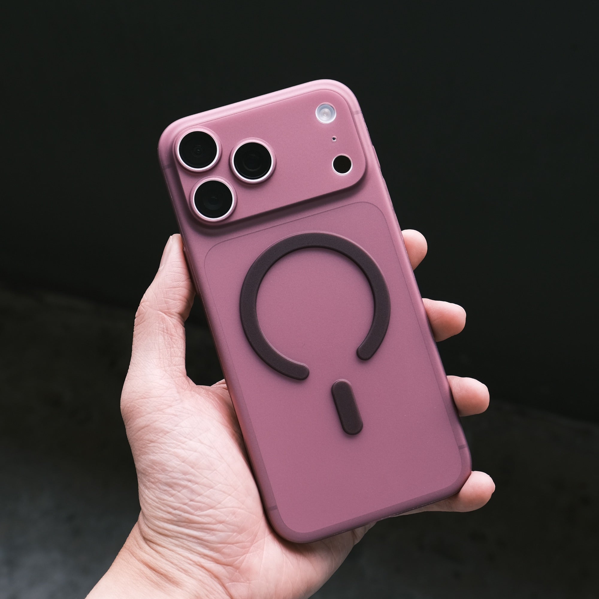 Bare Naked Case with MagSafe for iPhone 18 Pro - Thinnest MagSafe Case for iPhone 18 Pro - Dark Cherry