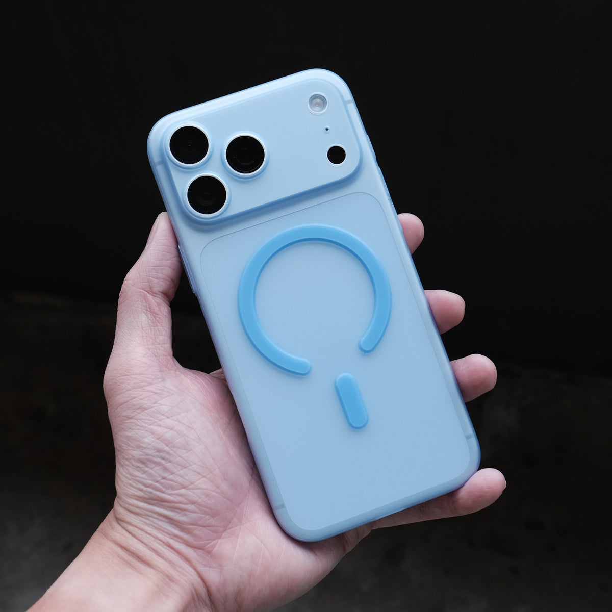 Bare Naked Case with MagSafe for iPhone 18 Pro - Thinnest MagSafe Case for iPhone 18 Pro - Light Blue