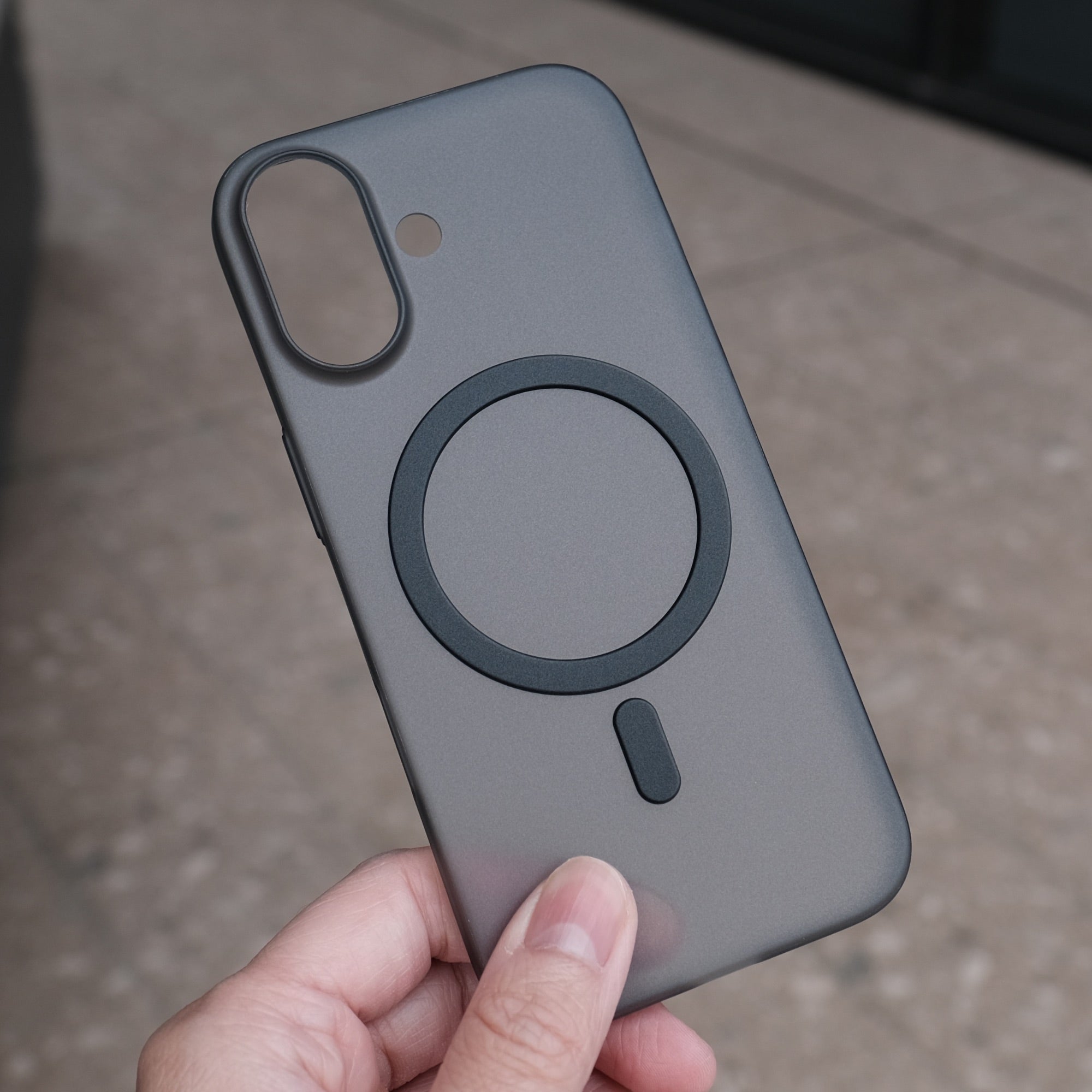 Bare Naked MagSafe Case for iPhone 17 - Thinnest MagSafe Case for iPhone 17 - Smoke