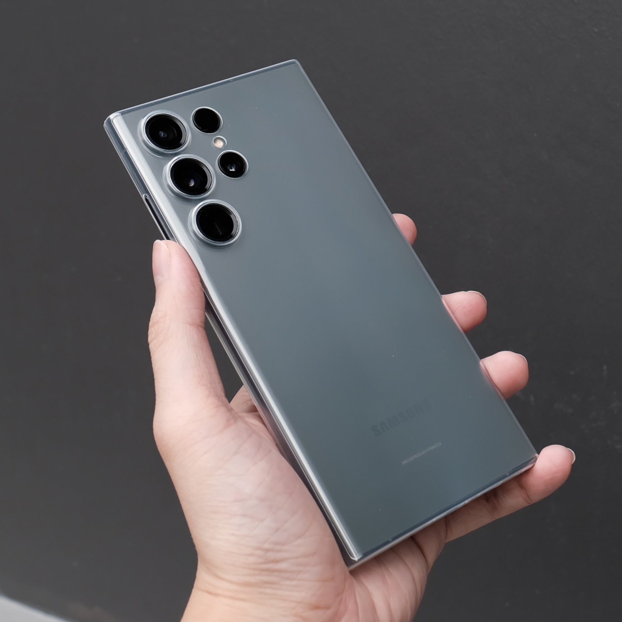 Bare Naked EX - Thinnest Clear Case for Samsung Galaxy S23 Ultra - in Hand