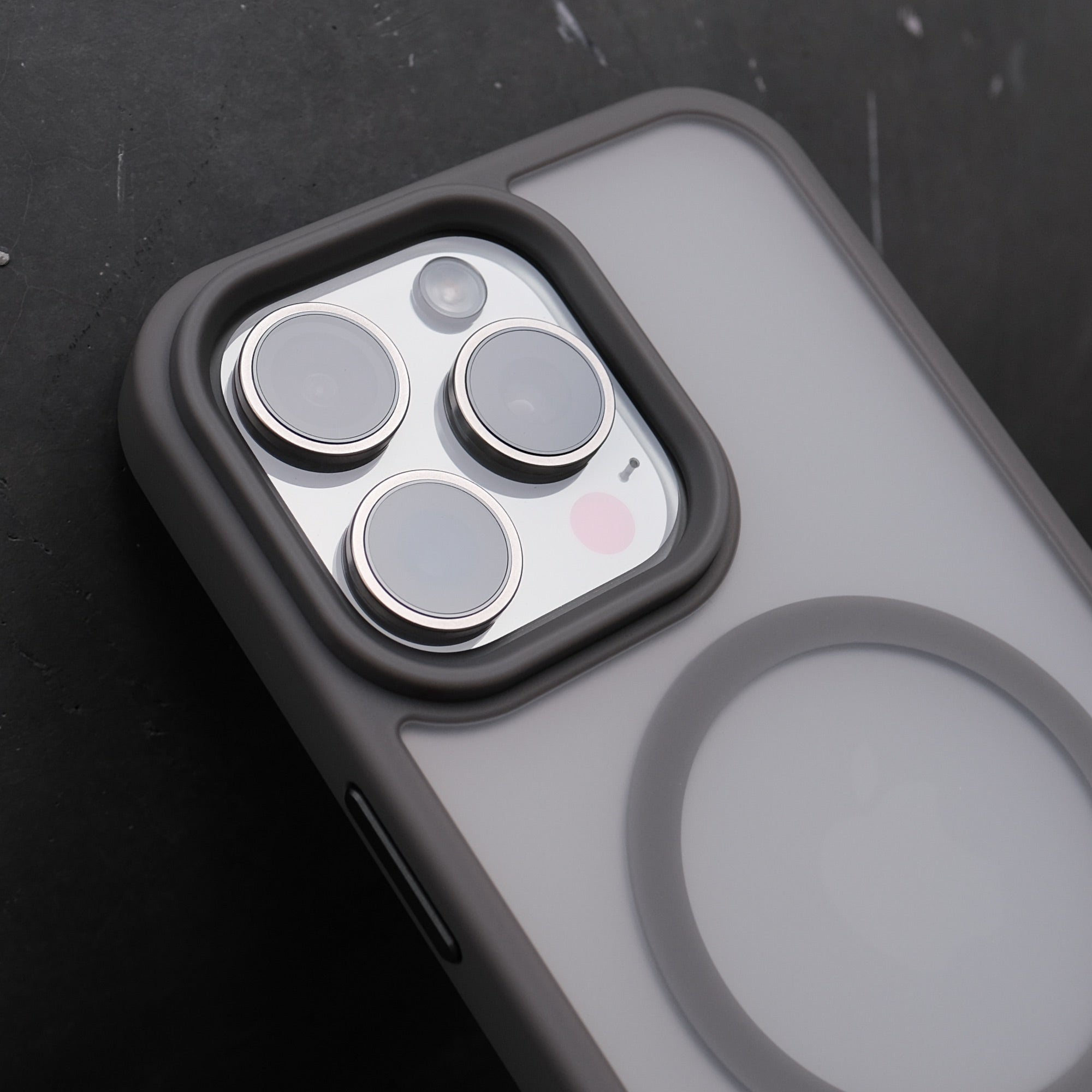 Bare Armour Case for iPhone 15 Pro Max - Minimalist Slim Shock Proof MagSafe Case for iPhone 15 Pro Max - Natural Titanium - Camera Protection