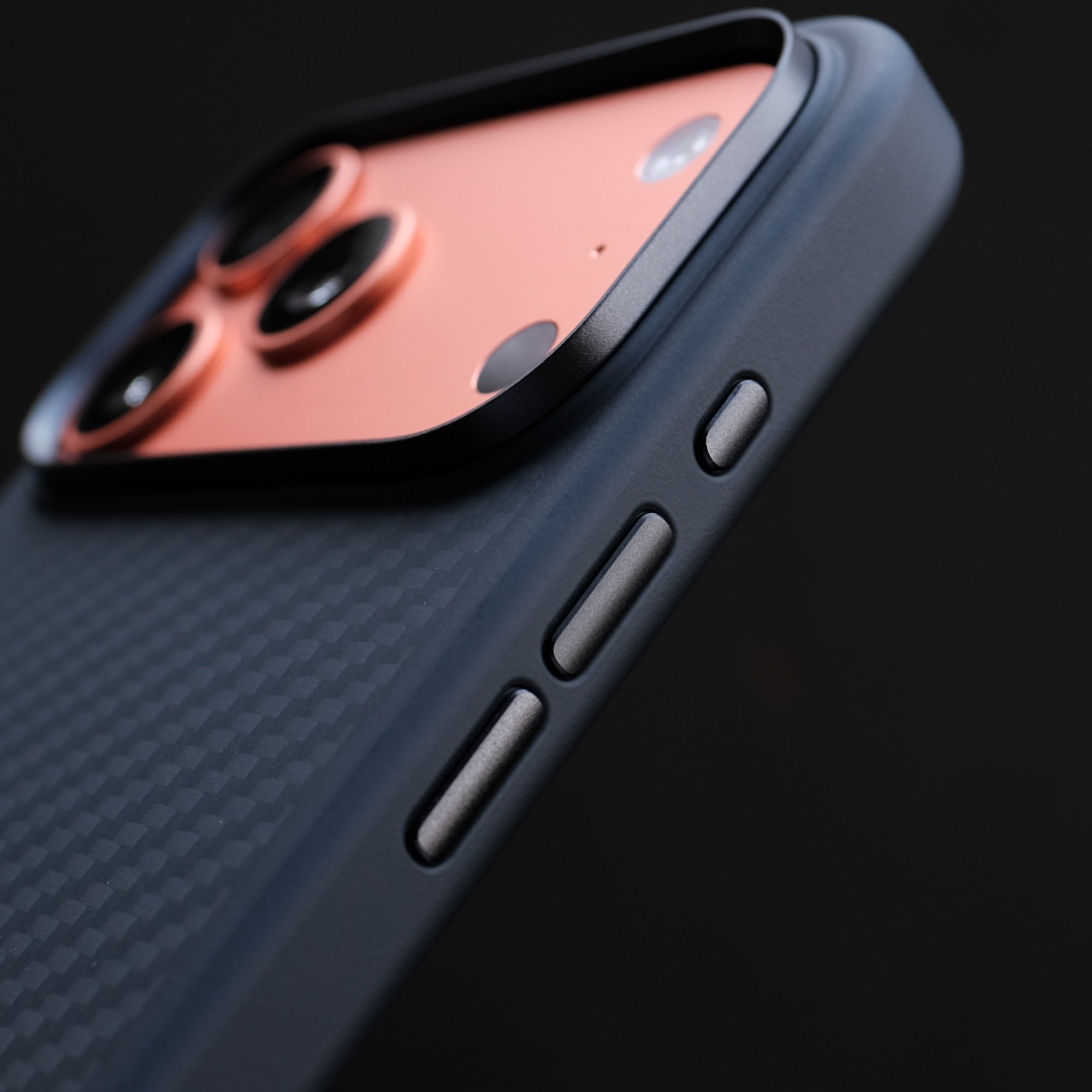 Bare Armour Case for iPhone 17 Series - Minimalist Slim Shock Proof MagSafe Kevlar Case for iPhone 17 Series - Metal Buttons