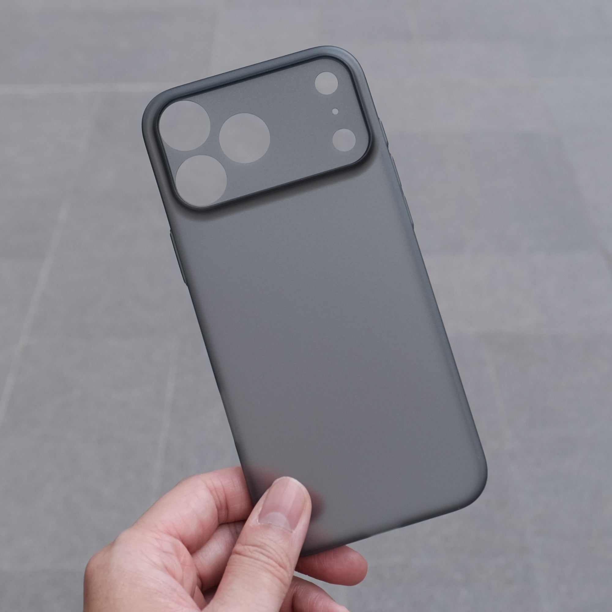 Bare Naked Case for iPhone 17 Pro Max - Thinnest Case for iPhone 17 Pro Max - Smoke