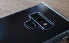 Bare Back Minimlist Shock Resistant Case with a Clear Glass Back for Samsung Galaxy Note 9 - Camera Lip