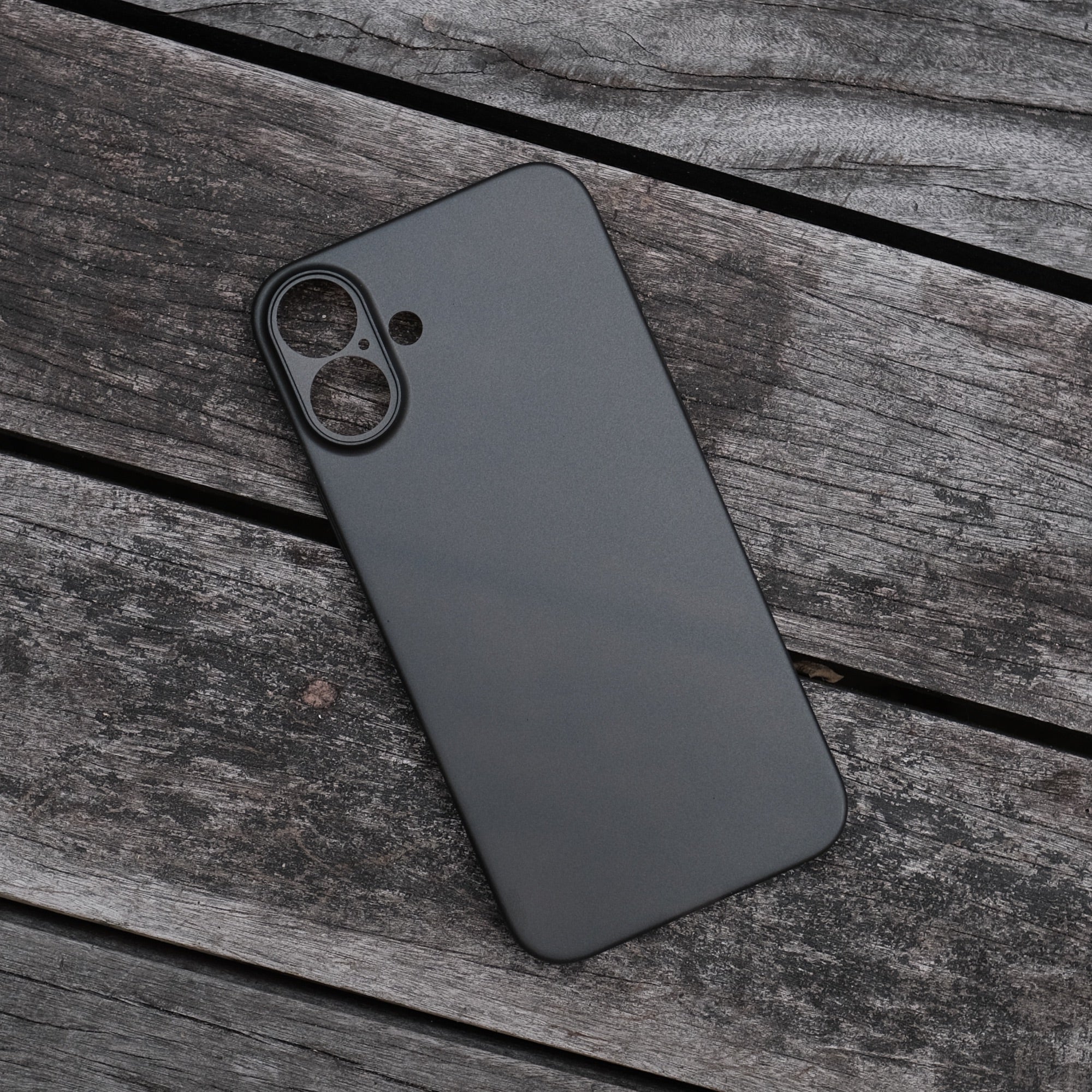 Bare Naked Case for iPhone 16 - Thinnest Case for iPhone 16 - Smoke