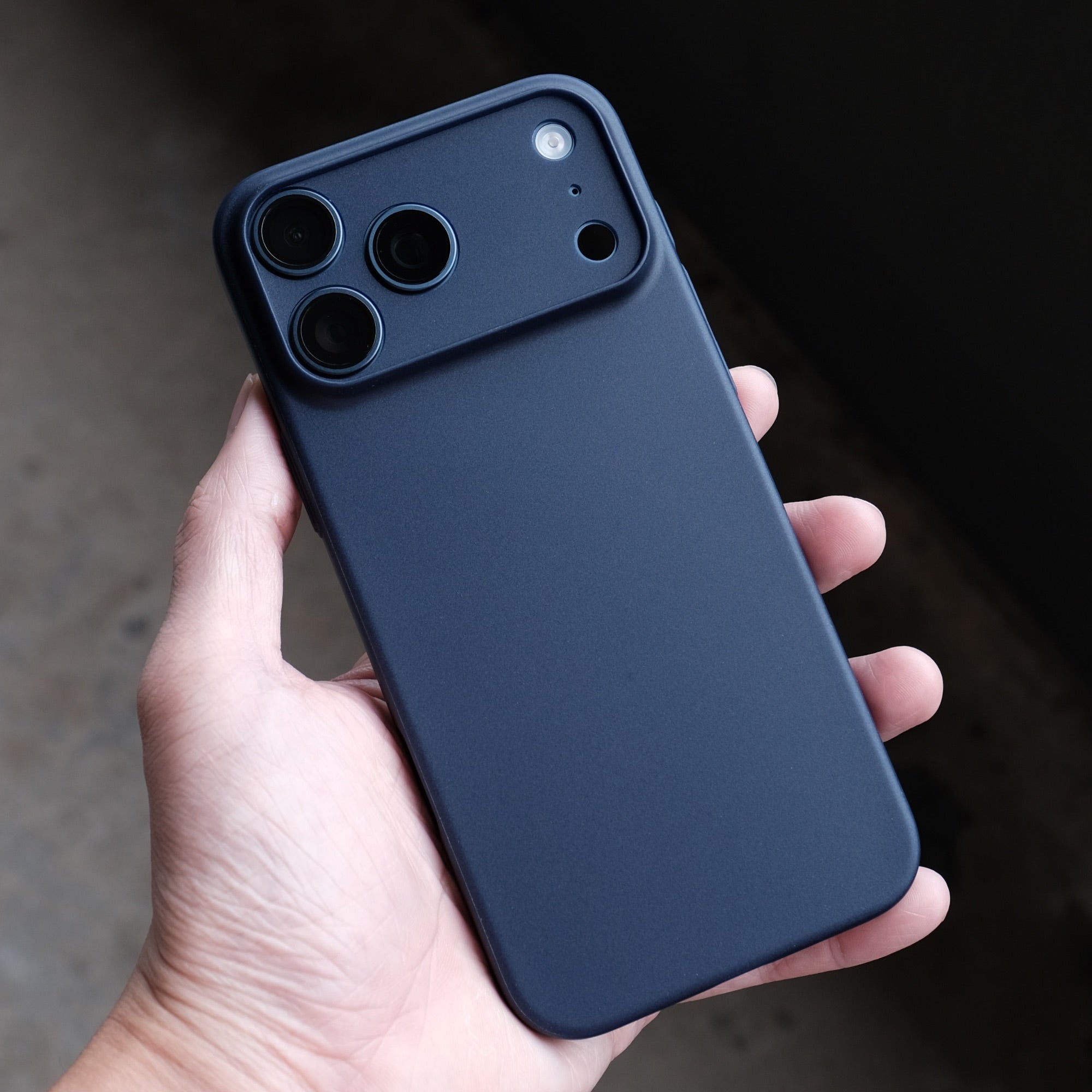 Bare Naked Case for iPhone 17 Pro Max - Thinnest Case for iPhone 17 Pro Max - Deep Blue