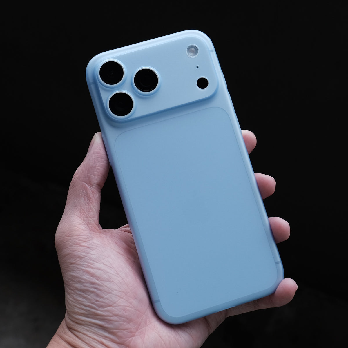 Bare Naked Case for iPhone 18 Pro Max - Thinnest Case for iPhone 18 Pro Max - Light Blue