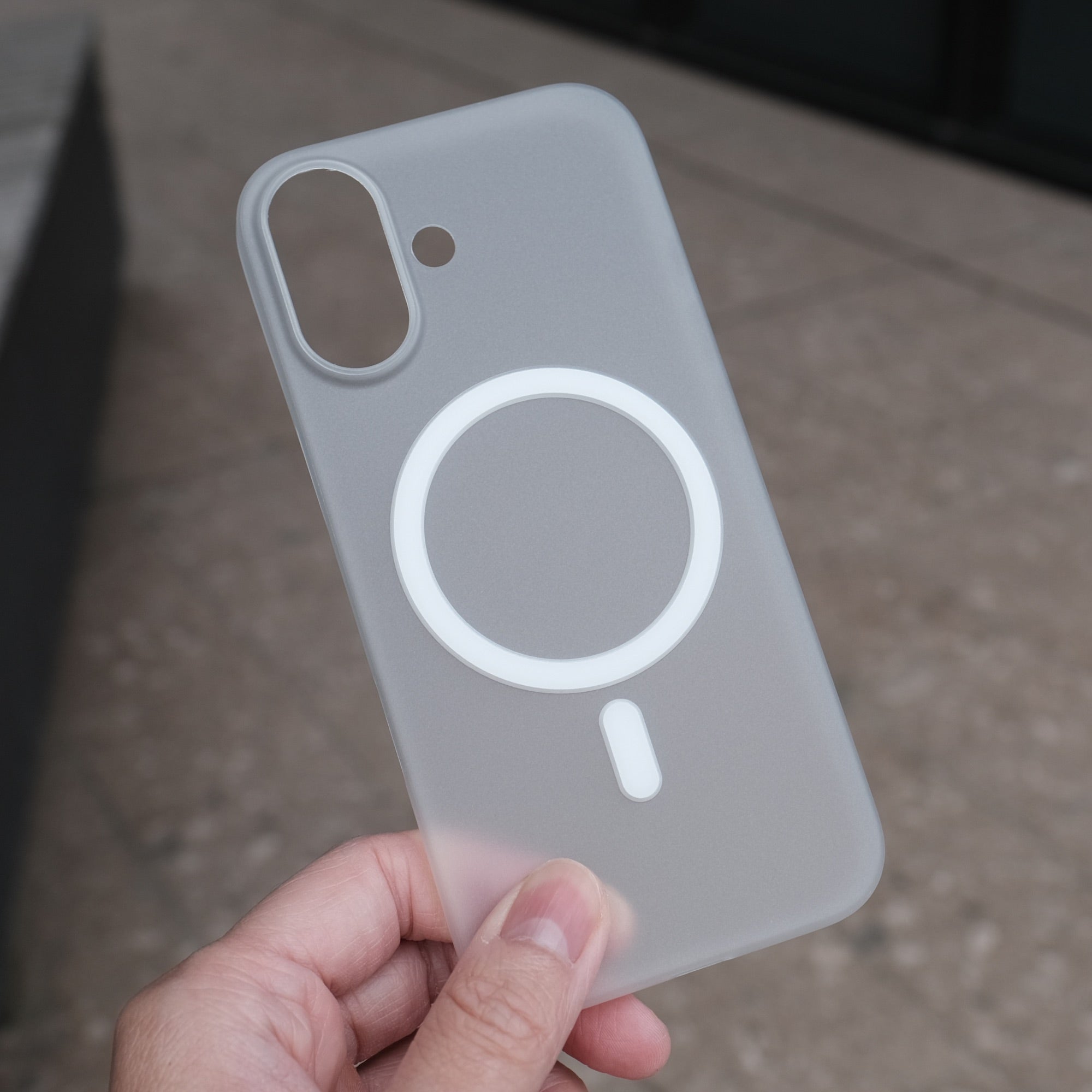 Bare Naked MagSafe Case for iPhone 17 - Thinnest MagSafe Case for iPhone 17 - Frost