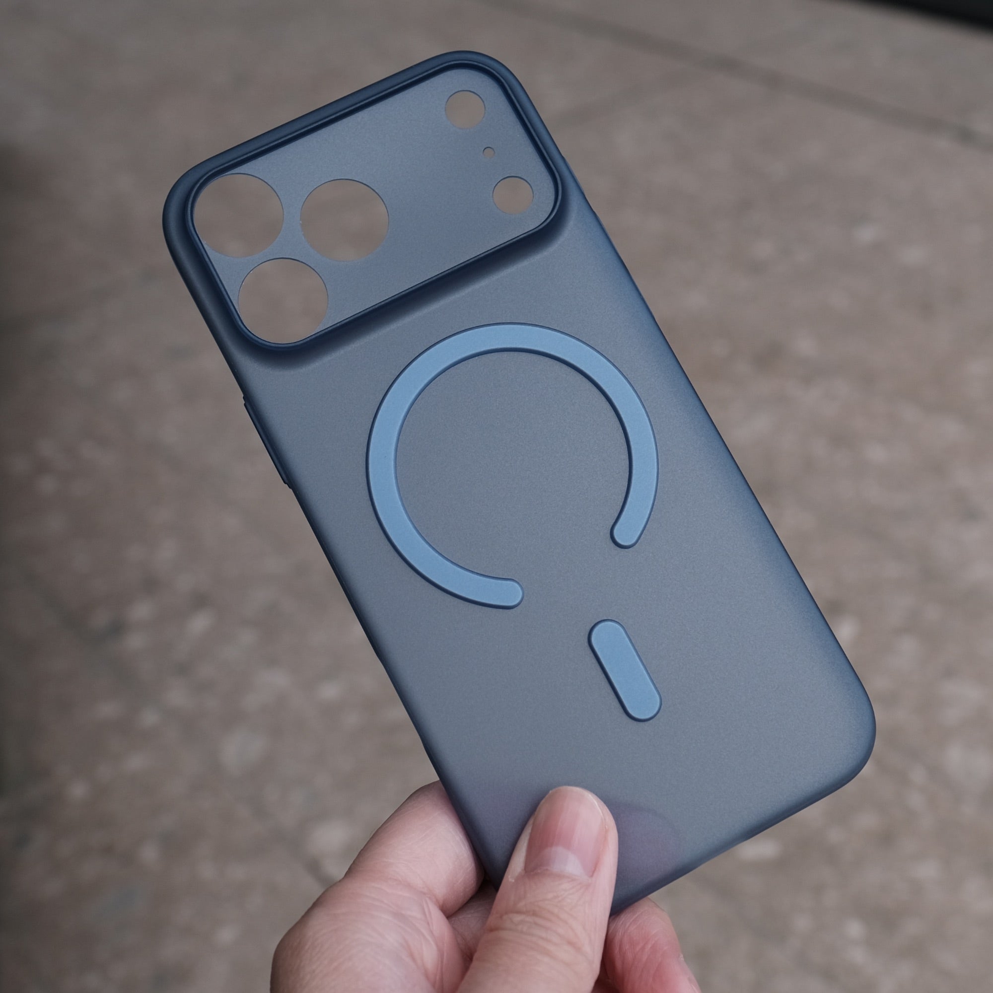 Bare Naked MagSafe Case for iPhone 17 Pro Max - Thinnest MagSafe Case for iPhone 17 Pro Max - Deep Blue
