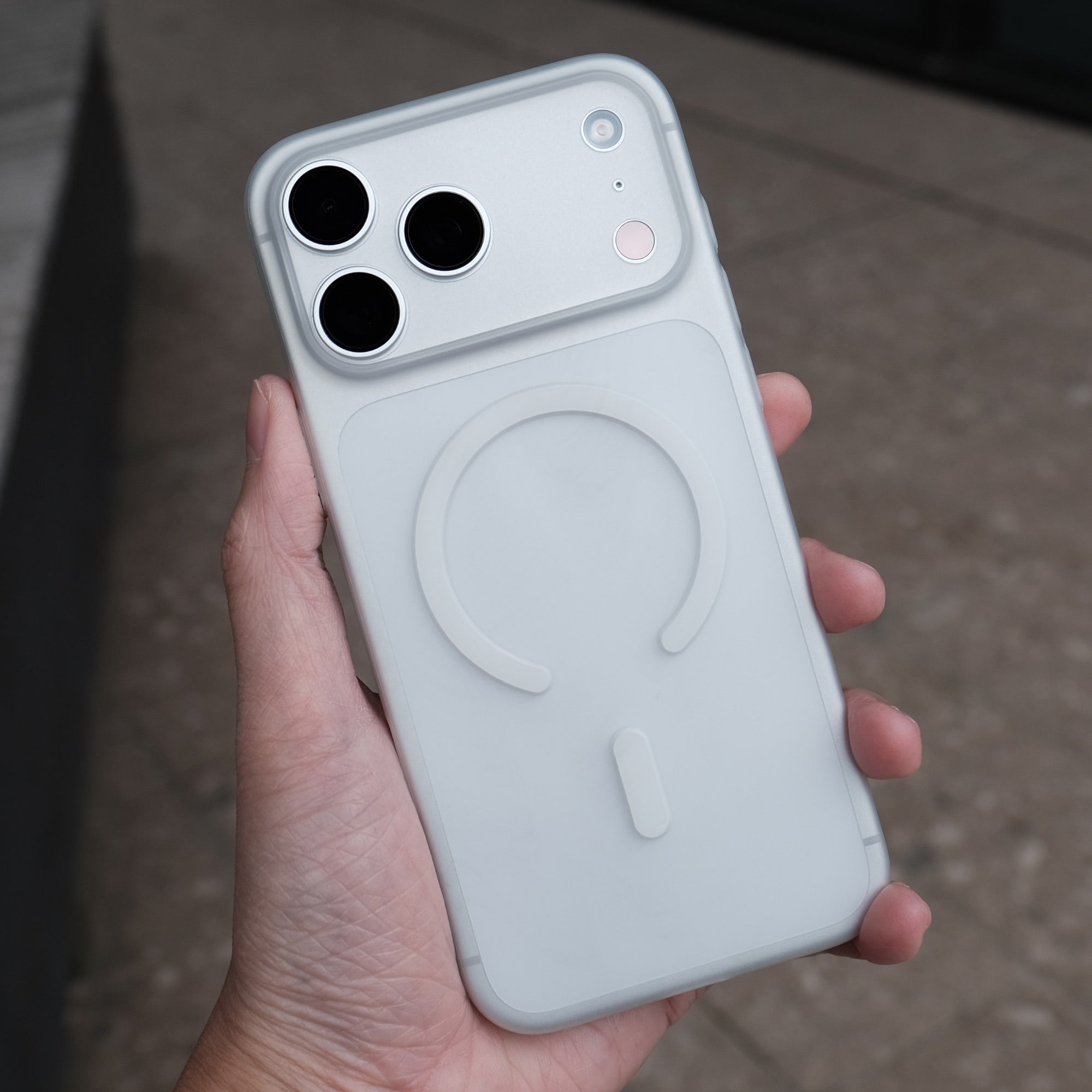 Bare Naked MagSafe Case for iPhone 17 Pro Max - Thinnest MagSafe Case for iPhone 17 Pro Max - Frost