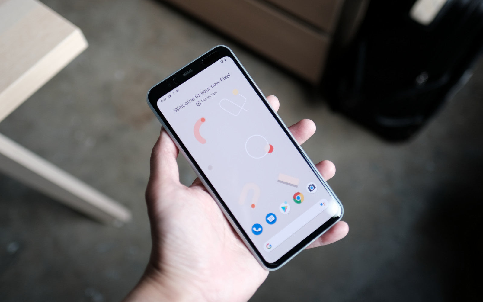 Bare Pane - Full-Coverage Tempered Glass Screen Protector with Full Adhesive for Google Pixel 4 and 4 XL - Crystal Clear