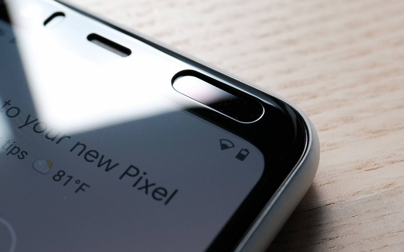 Bare Pane - Full-Coverage Tempered Glass Screen Protector with Full Adhesive for Google Pixel 4 and 4 XL - Works with Motion Sense