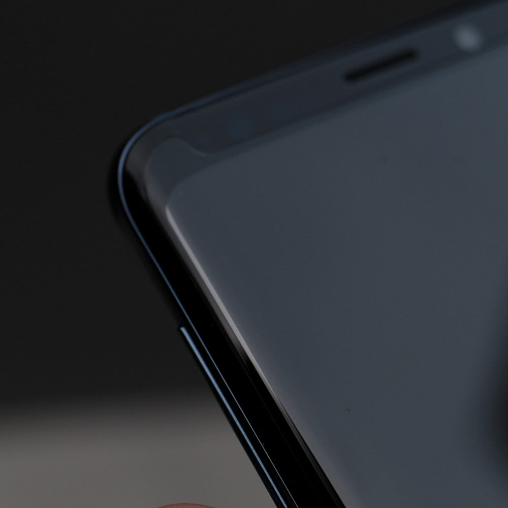 Bare Pane - Full-Coverage Tempered Glass Screen Protector with Full Adhesive for Samsung Galaxy S9 S9 Plus - Air Gap