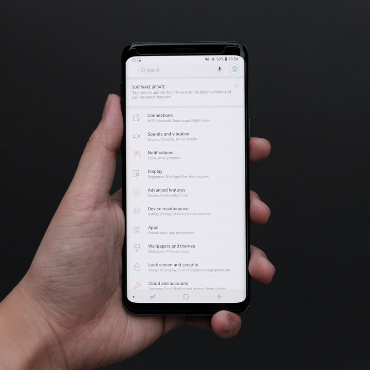 Bare Pane - Full-Coverage Tempered Glass Screen Protector with Full Adhesive for Samsung Galaxy S9 S9 Plus - Front