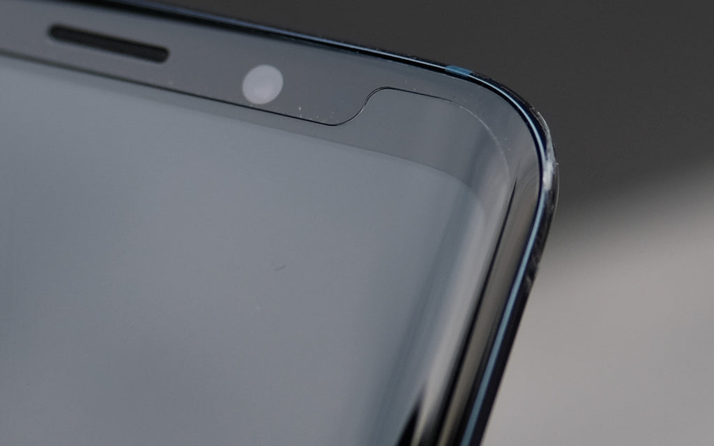 Bare Pane - Full-Coverage Tempered Glass Screen Protector with Full Adhesive for Samsung Galaxy S9 S9 Plus - Full Coverage to Edge