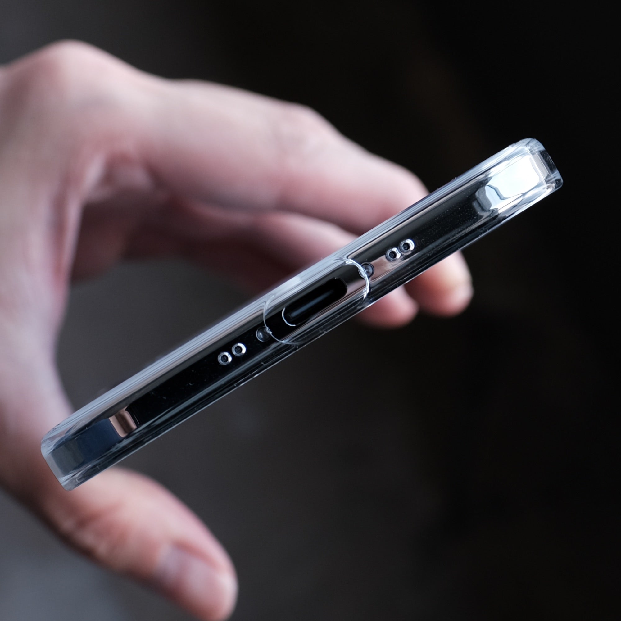 The Bare Case - Thinnest Clear MagSafe Case for iPhone Air - Covered Bottom