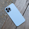 Bare Naked for iPhone 13 Pro Max - Thinnest Case for iPhone 13 Pro Max - Frost - Sierra Blue - on Sierra Blue iPhone 13 Pro Max