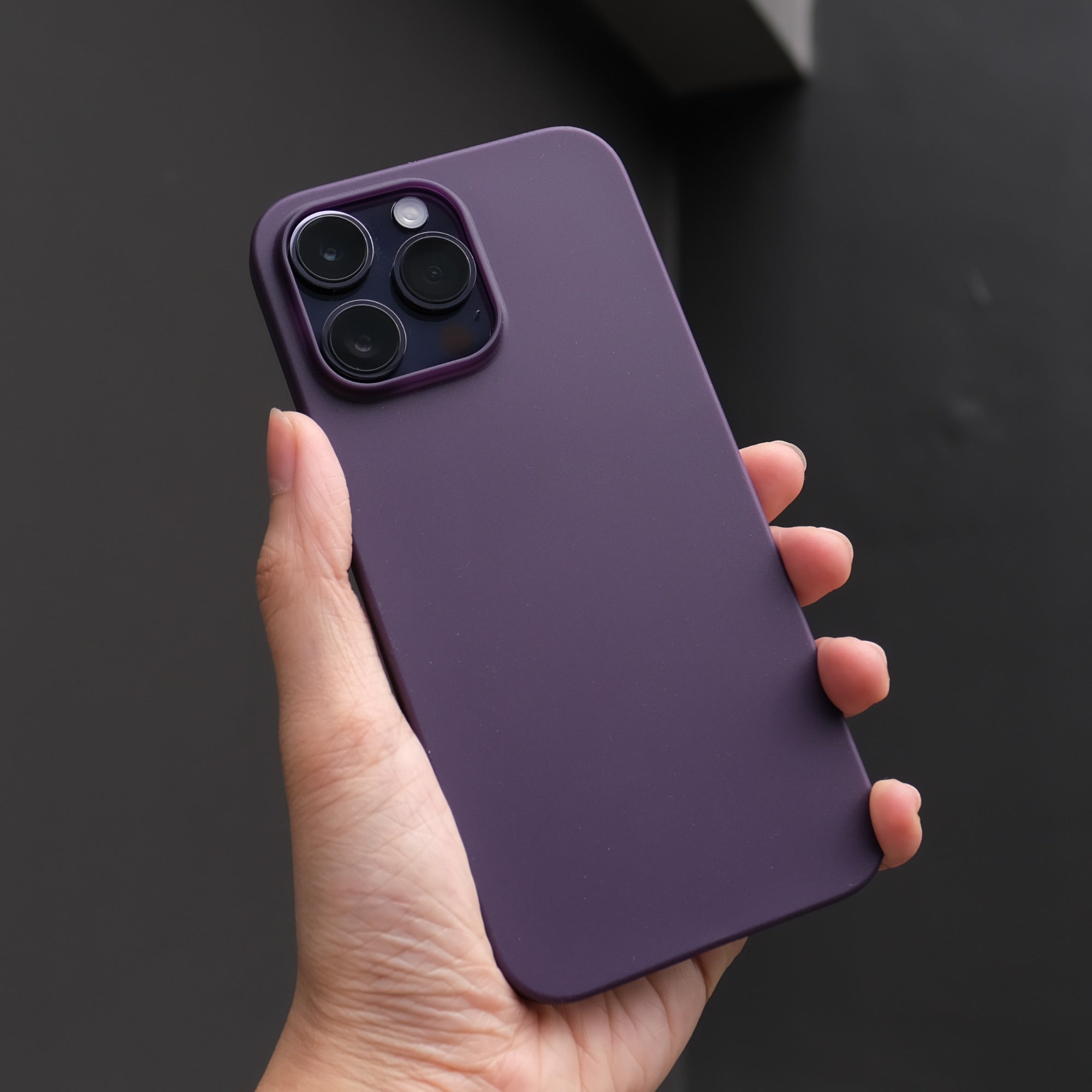 Bare Naked for iPhone 14 Pro and 14 Pro Max - Thinnest Case for iPhone 14 Pro and 14 Pro Max - Deep Purple - iPhone 14 Pro Max