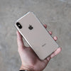Bare Back Minimlist Shock Resistant Case with a Clear Glass Back for iPhone XS and XS Max