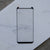 Bare Pane - Full-Coverage Tempered Glass Screen Protector with Full Adhesive for Samsung Galaxy S8